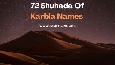72 Shuhada Of Karbla Names