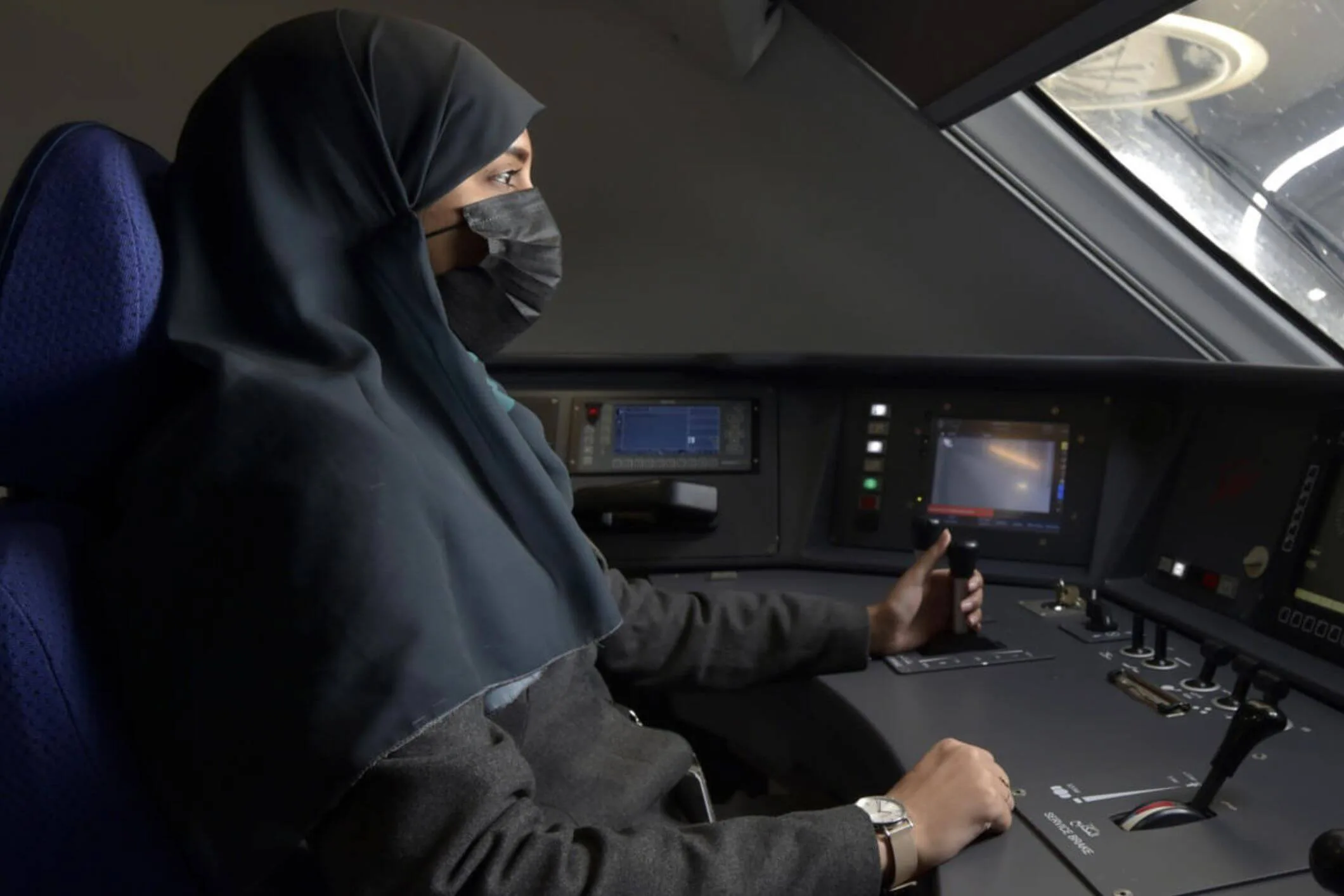 Hijabi Women Drive Fast Trains To Mecca As The Workforce Changes